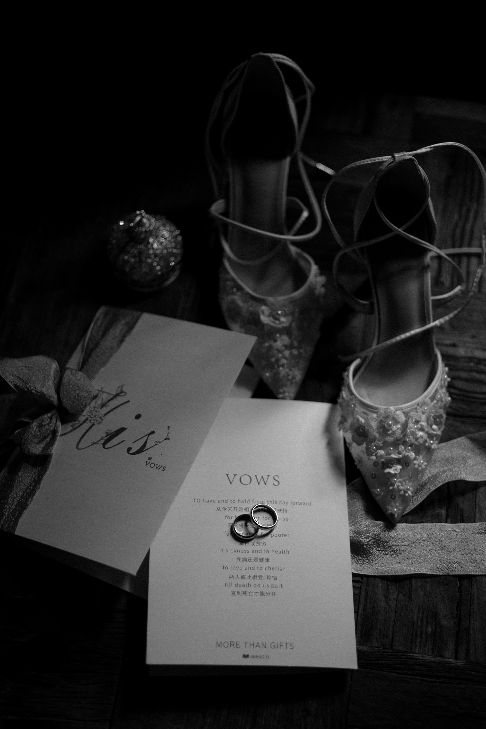 Cherished Love Satin Vow Card