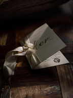 Cherished Love Satin Vow Card