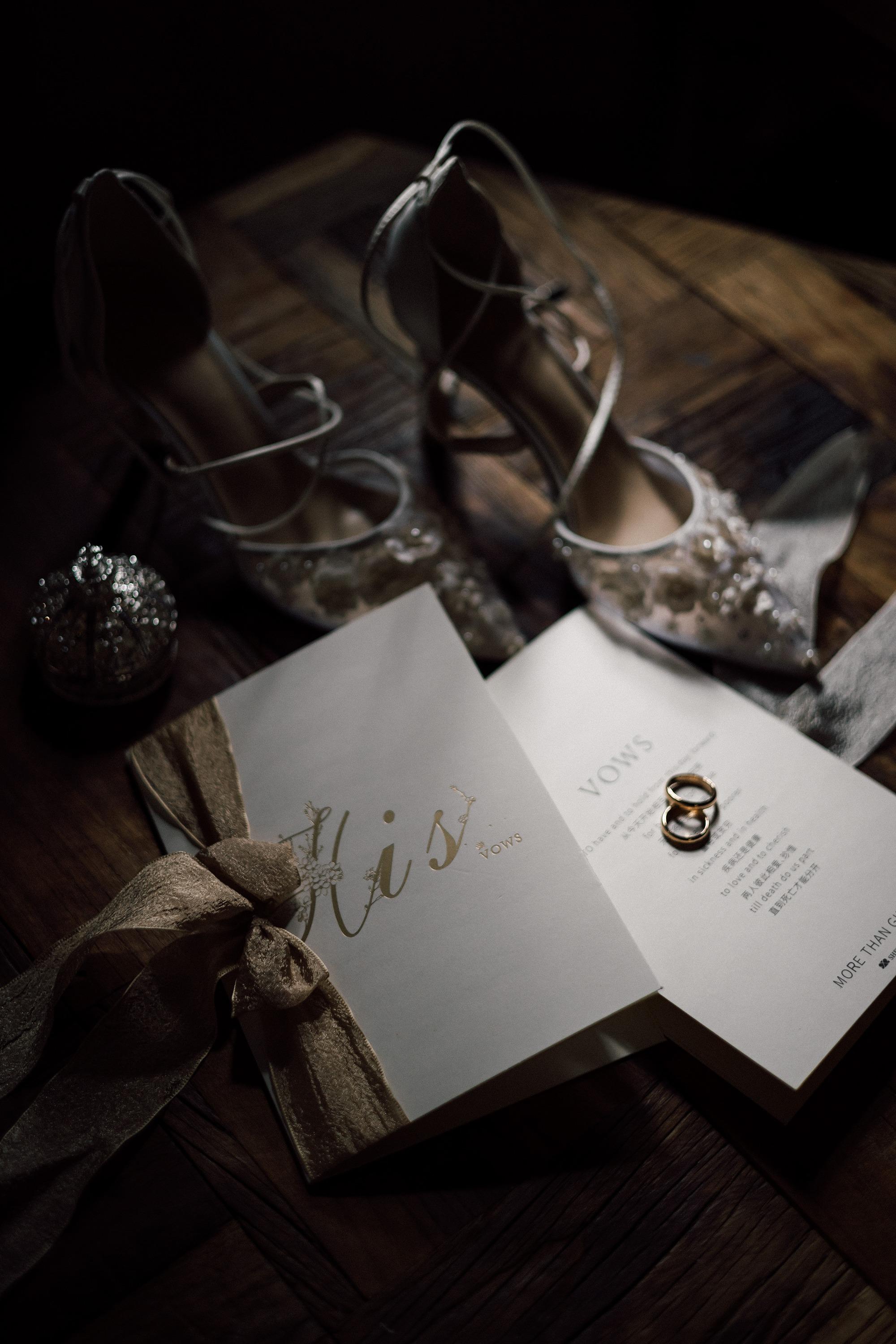 Cherished Love Satin Vow Card